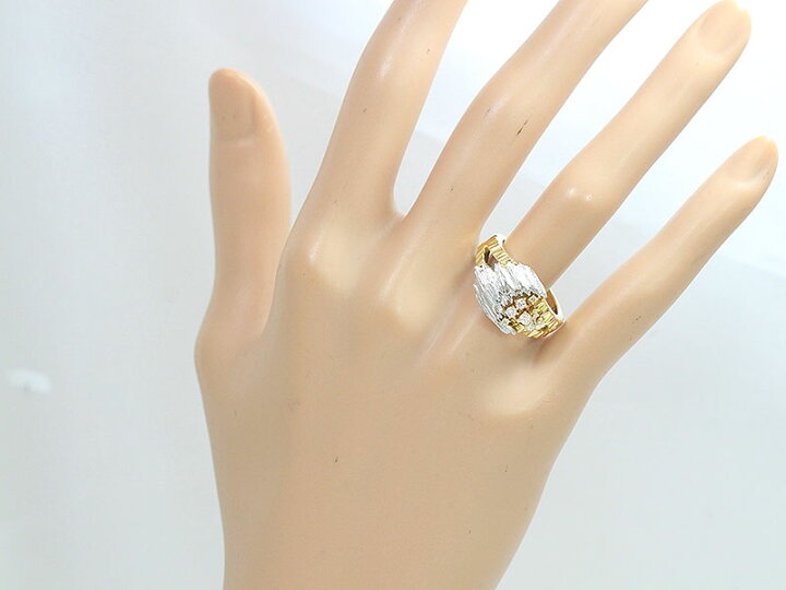 楽天市場】福原佐智 リング ダイヤモンド 計0.17ct 14.5号 18金