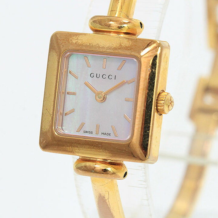 楽天市場】GUCCI(グッチ) 1900L シェル文字盤 GP クォーツ レディース  