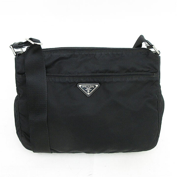 楽天市場】PRADA(プラダ) ロングショルダーバッグ 斜め掛け BT0421 黒  