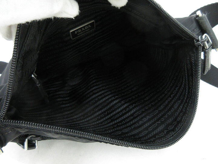 楽天市場】PRADA(プラダ) ロングショルダーバッグ 斜め掛け BT0421 黒  