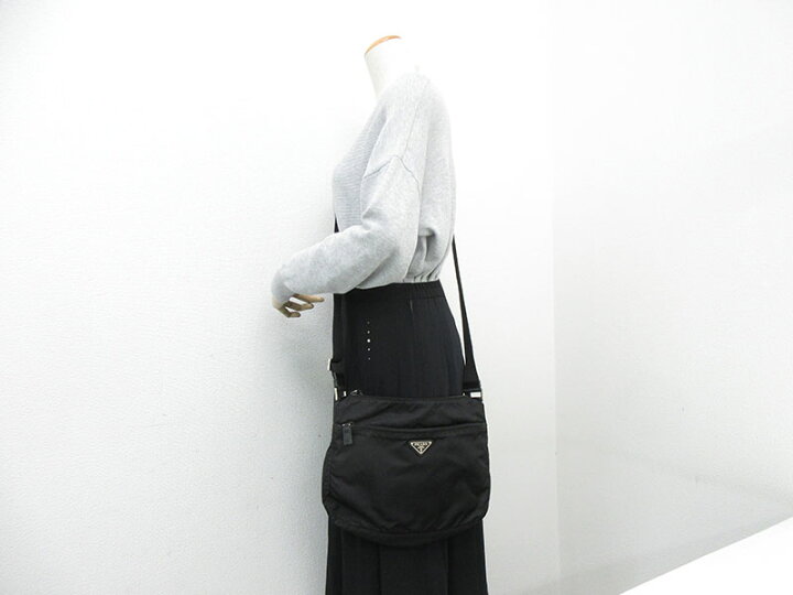 楽天市場】PRADA(プラダ) ロングショルダーバッグ 斜め掛け BT0421 黒 