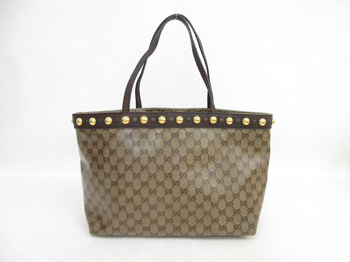 楽天市場】GUCCI(グッチ) GGクリスタル トートバッグ スタッズ 2079291 
