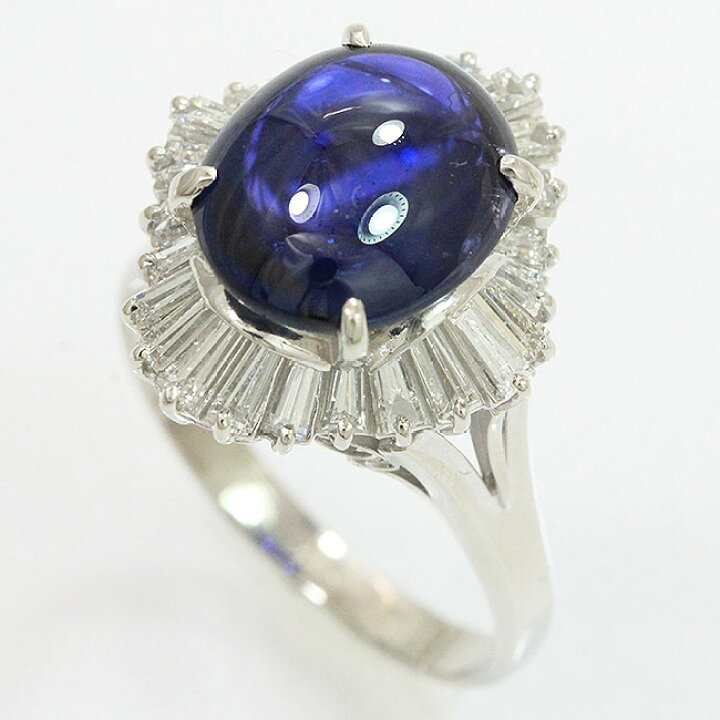 楽天市場】リング サファイア 5.96ct ダイヤモンド 0.98ct 16.5号  