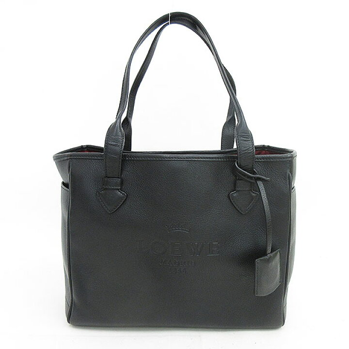 楽天市場】LOEWE(ロエベ) ヘリテージ トートバッグ/ハンドバッグ 黒 