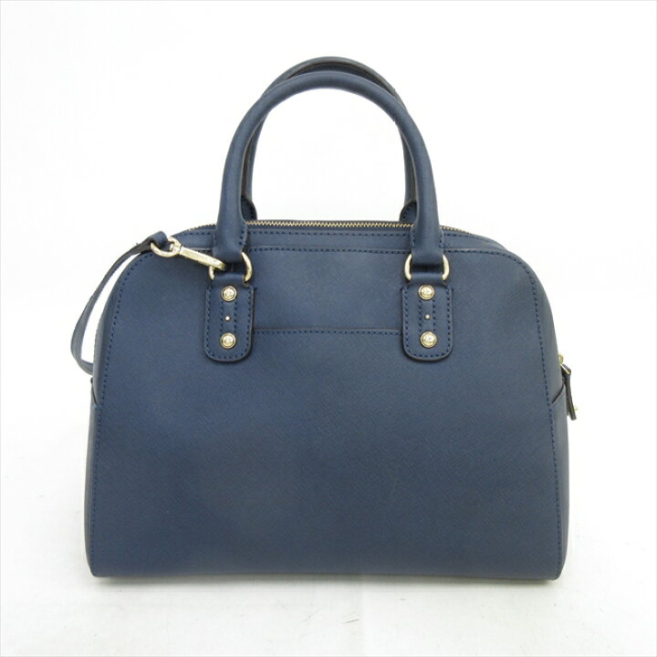 MICHAEL KORS◇ショルダーバッグ/クラッチバッグ/レザー/NVY/無地 