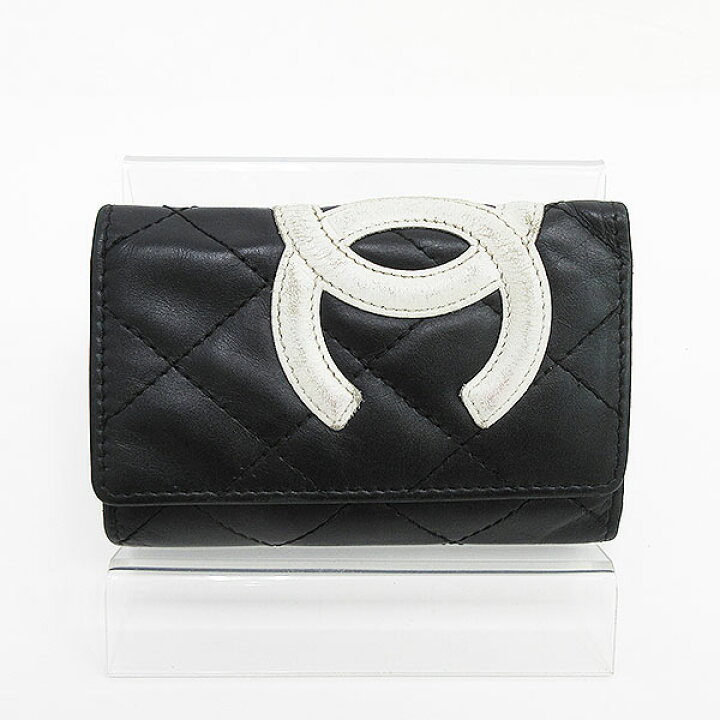 楽天市場】CHANEL(シャネル) カンボンライン 6連キーケース 黒  