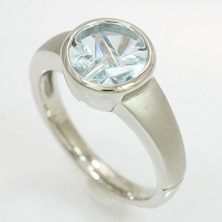 楽天市場】トム・ムーンシュタイナー リング アクアマリン 1.31ct 11号 