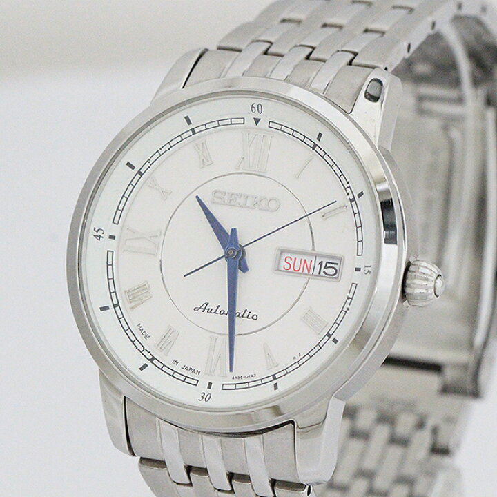 楽天市場】SEIKO(セイコー) 4R36 白 ホワイト文字盤 ステンレス  