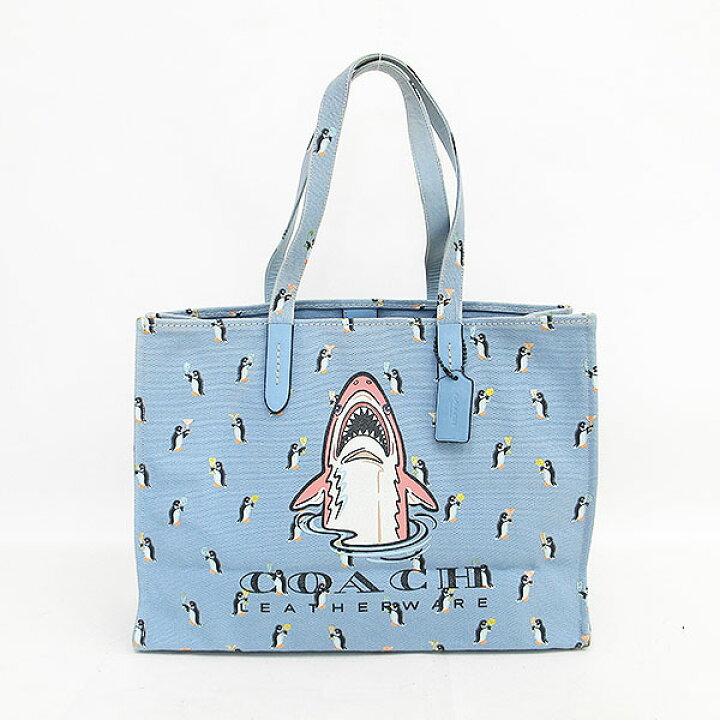 楽天市場】COACH(コーチ) シャーキー トート バッグ 鮫 ペンギン 25740  