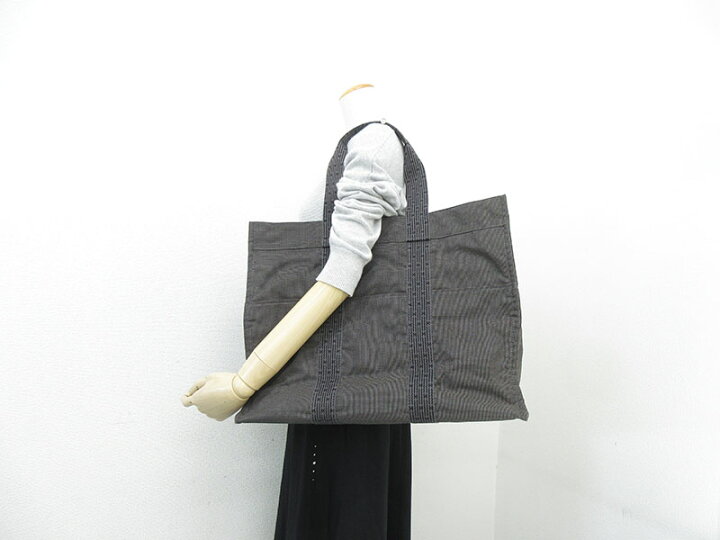 楽天市場】HERMES(エルメス) エールライン トートバッグGM グレー  
