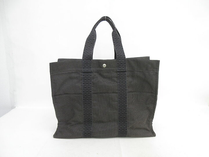 楽天市場】HERMES(エルメス) エールライン トートバッグGM グレー  