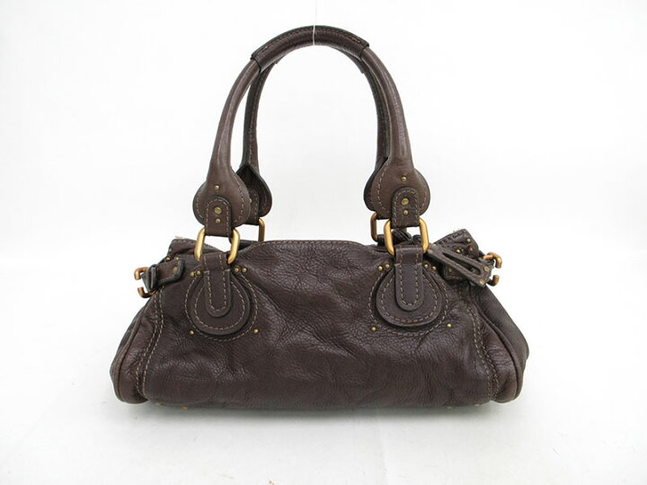 楽天市場】chloe(クロエ) パディントン トートバッグ ショルダー 茶  