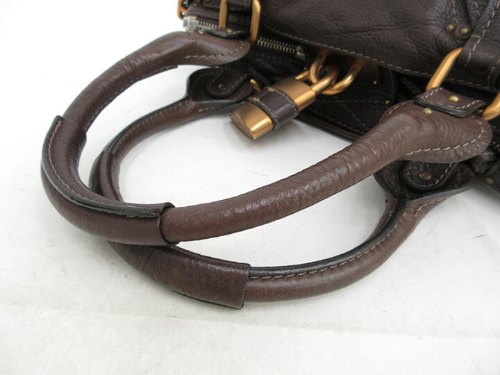 楽天市場】chloe(クロエ) パディントン トートバッグ ショルダー 茶  