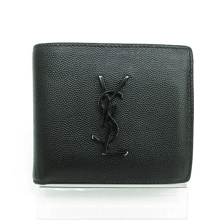 楽天市場】Yves Saint Laurent(イヴサンローラン) 二つ折り財布 ロゴ 