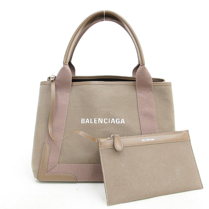 楽天市場】BALENCIAGA（バレンシアガ) ネイビーカバス S トートバッグ 