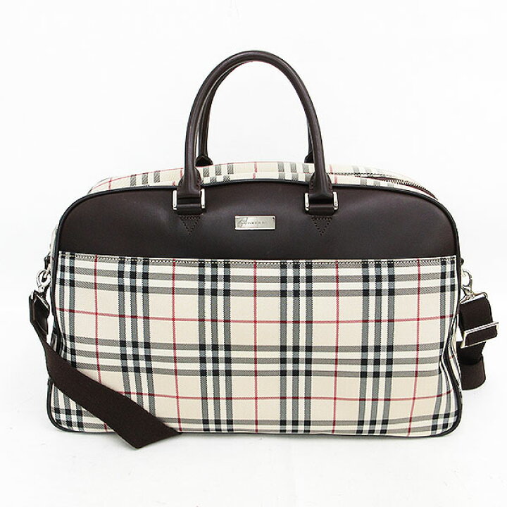 楽天市場】BURBERRY(バーバリー) チェック柄 2WAYバッグ ボストン 