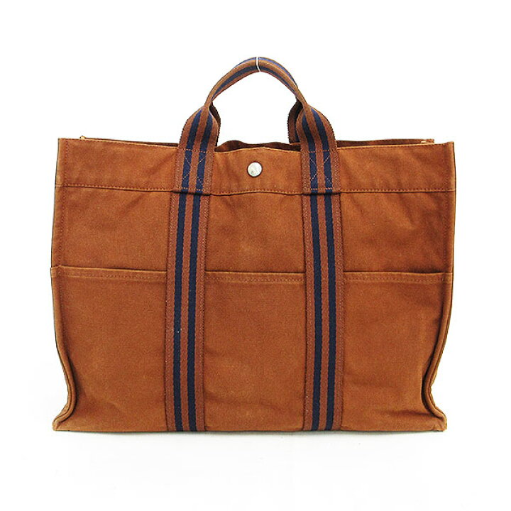 楽天市場】HERMES(エルメス) フールトゥMM トートバッグ ハンド 茶  