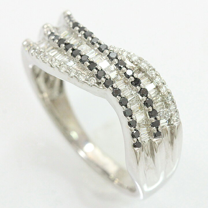 楽天市場】ダイヤモンド/ブラックダイヤモンド 計0.50ct リング 12号  