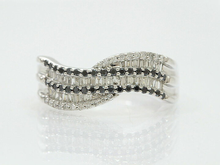 楽天市場】ダイヤモンド/ブラックダイヤモンド 計0.50ct リング 12号  