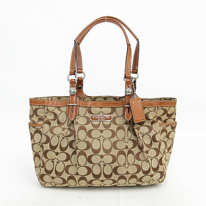 楽天市場】COACH(コーチ) トートバッグ F15146 ベージュ キャンバス 