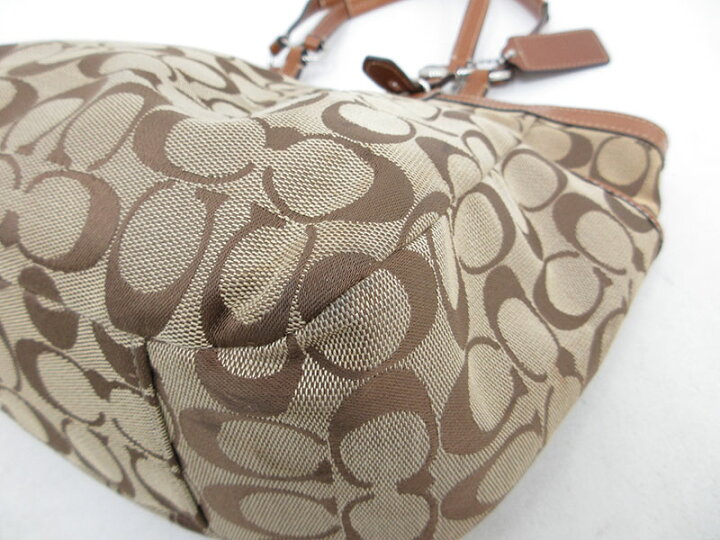 美品】COACHコーチ トートバッグ ブラウン キャンバスF15146 y2k COACH 