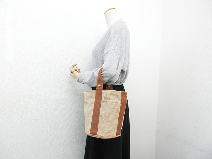 楽天市場】HERMES(エルメス) サクソーPM ハンドバッグ ベージュ  