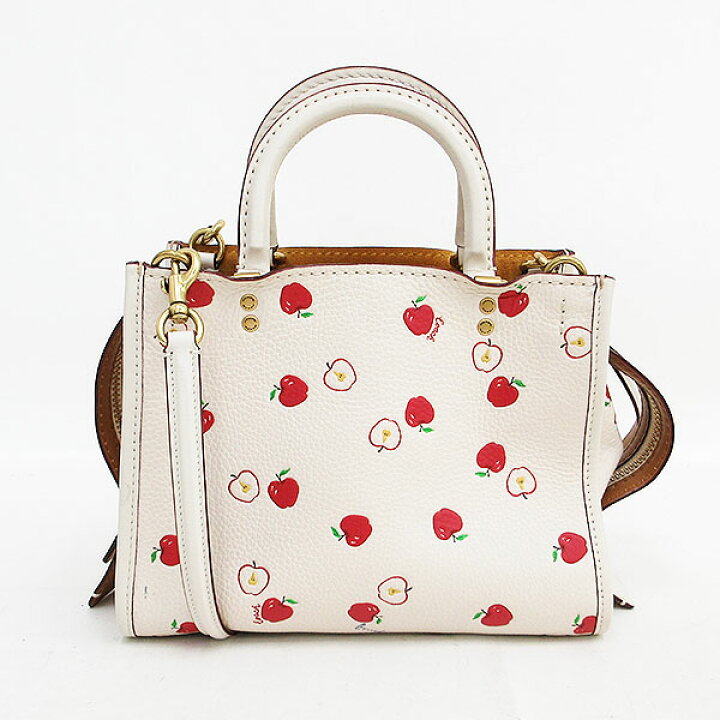 楽天市場】COACH(コーチ) リンゴ 2WAYバッグ ハンド ショルダー 白 