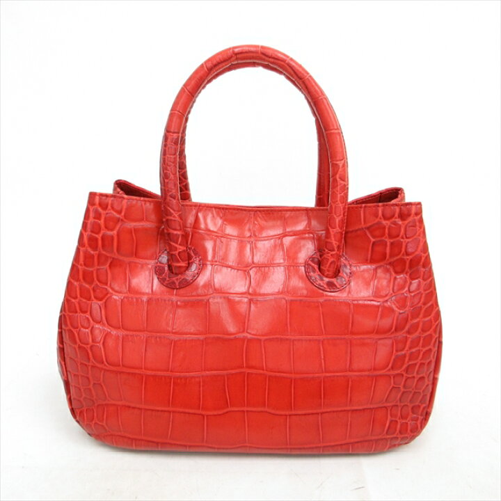 楽天市場】FURLA(フルラ) トートバッグ ハンド 赤 オレンジ クロコ型 