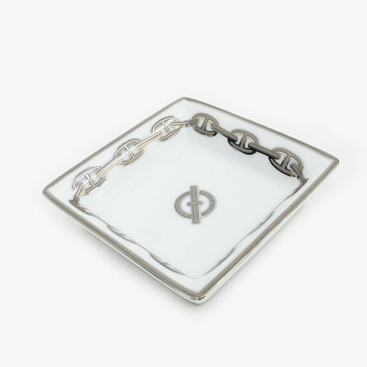 楽天市場】HERMES(エルメス) シェーヌダンクル 小皿 トレー 陶器 