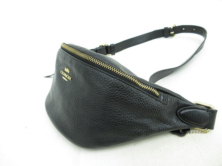 楽天市場】COACH(コーチ) ウエストポーチ バッグ F48738 黒 ブラック  