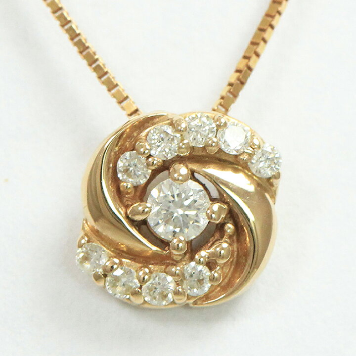 楽天市場】 ダイヤモンド 計0.10ct ネックレス 18金ピンクゴールド 