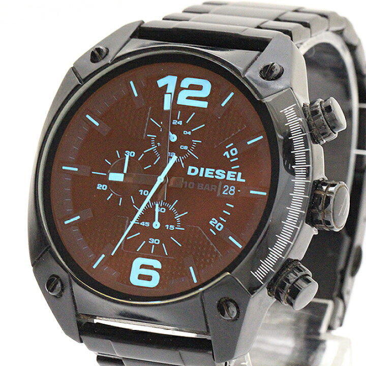 楽天市場】DIESEL(ディーゼル) クロノグラフ DZ-4316 ブラック文字盤