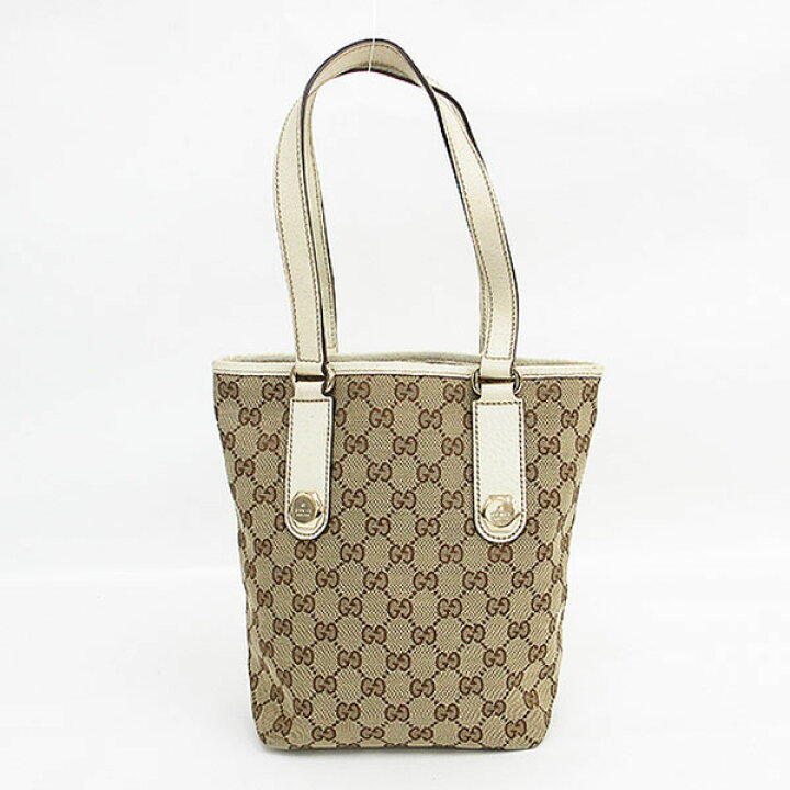 楽天市場】GUCCI(グッチ) GG柄 トートバッグ 153361 ベージュ×白 
