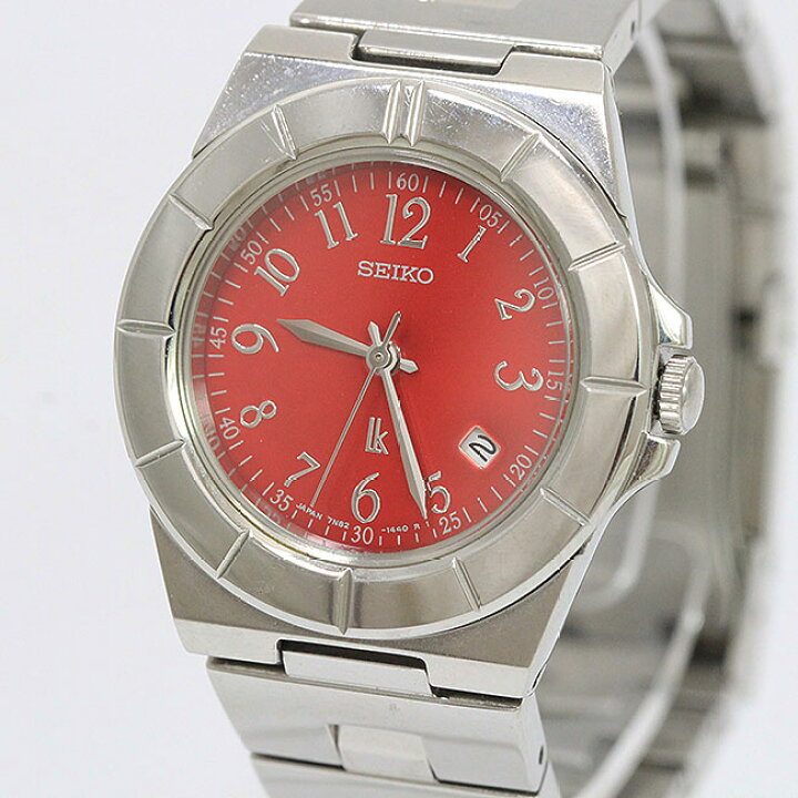 楽天市場】SEIKO(セイコー) ルキア 7N82 赤文字盤 ステンレススチール 
