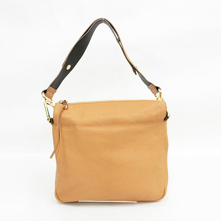 Chloé キャメルレザー ショルダーバッグ