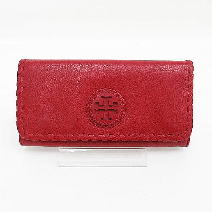 楽天市場】TORY BURCH(トリーバーチ) マリオン 長財布 赤 レッド レザー 【ブランド財布】 【中古】 netshop : とーたる 楽天市場店