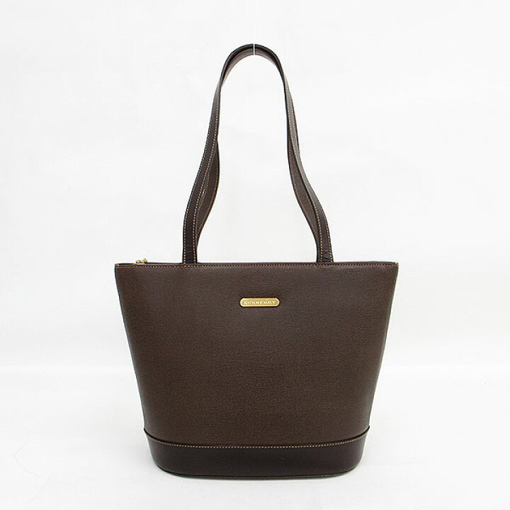 楽天市場】BURBERRY(バーバリー) トート バッグ 茶 ブラウン レザー 