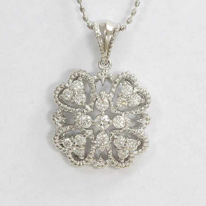 楽天市場】 ダイヤモンド 計0.40ct ネックレス プラチナ(Pt850/Pt900  