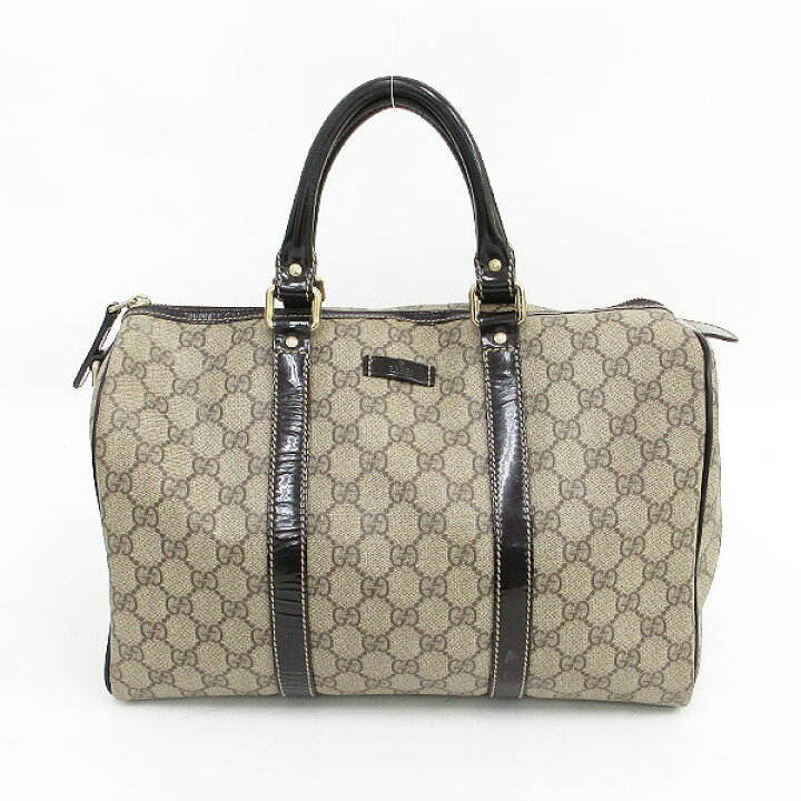 楽天市場】GUCCI(グッチ) GGスプリーム ボストンバッグ 193603 茶 