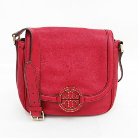 TORY BURCH(トリーバーチ) アマンダ ロングショルダーバッグ 斜め掛け 赤 レッド レザー【ブランドバッグ】 【中古】 netshop【202434】