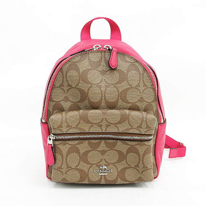 COACH ピンク ミニリュック バッグ 