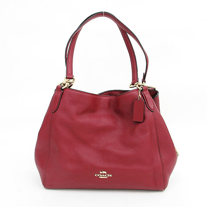 楽天市場】COACH(コーチ) ラグジュアリー トートバッグ 80268 ボルドー 