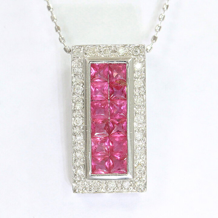 楽天市場】 ミステリーセッティング ルビー 計0.89ct ダイヤモンド 計  