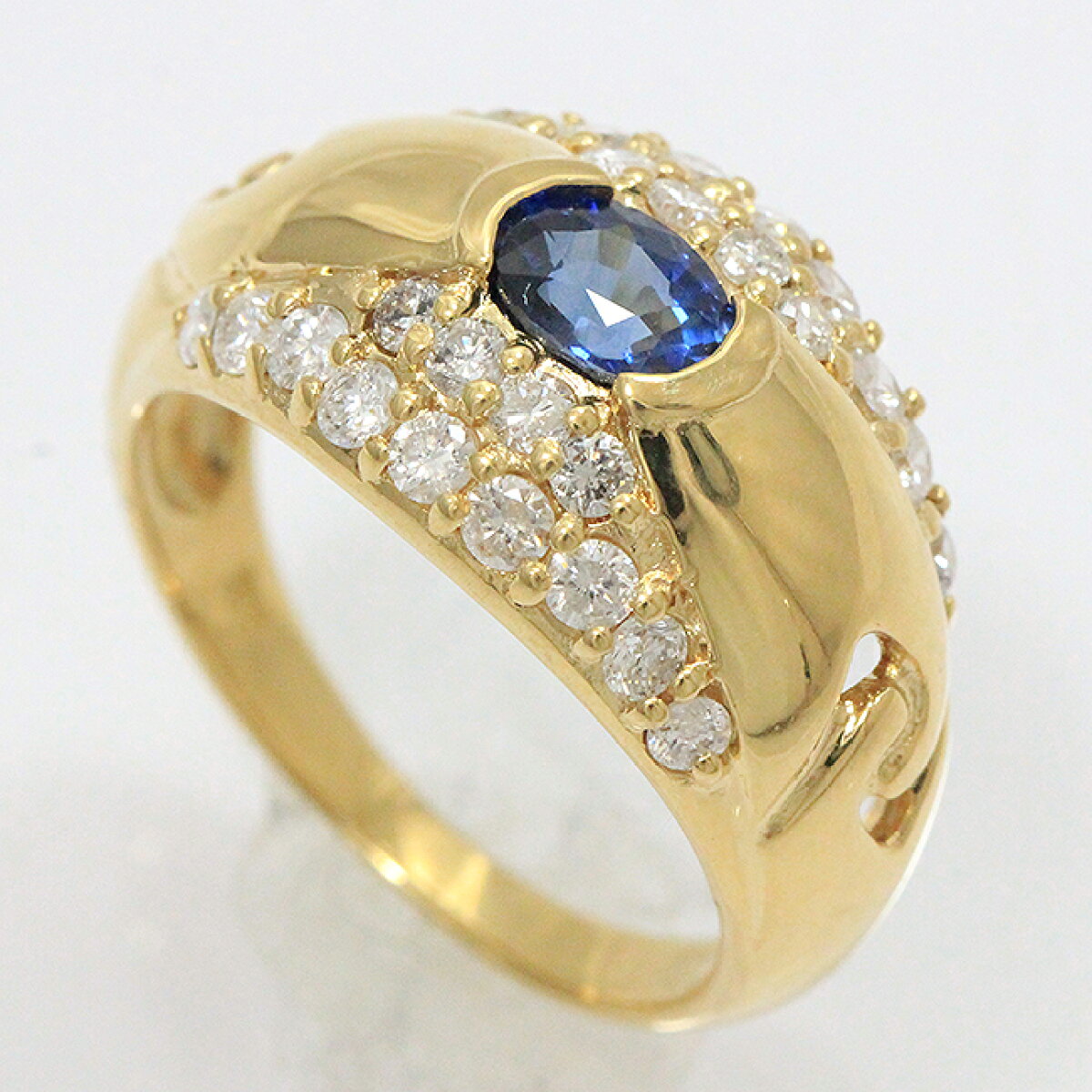 K18YG サファイヤ リング 0.53CT【中古】