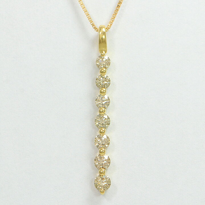 楽天市場】 ダイヤモンド 計0.50ct ネックレス 18金イエローゴールド  