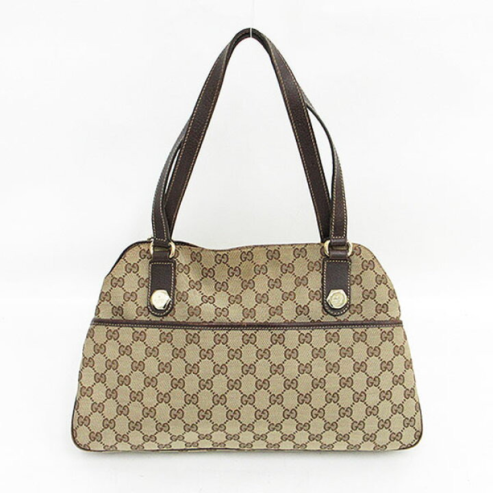 楽天市場】GUCCI(グッチ) GG柄 トートバッグ 163288 茶 ブラウン  