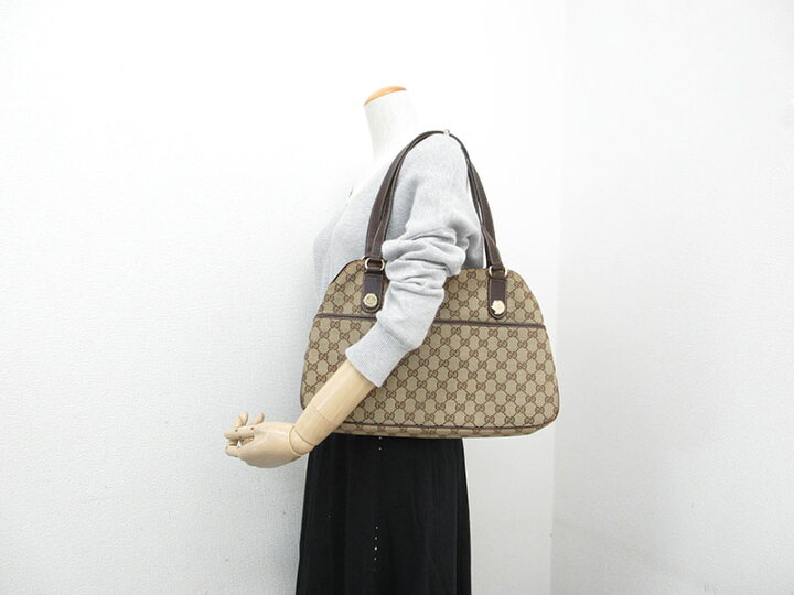 楽天市場】GUCCI(グッチ) GG柄 トートバッグ 163288 茶 ブラウン  