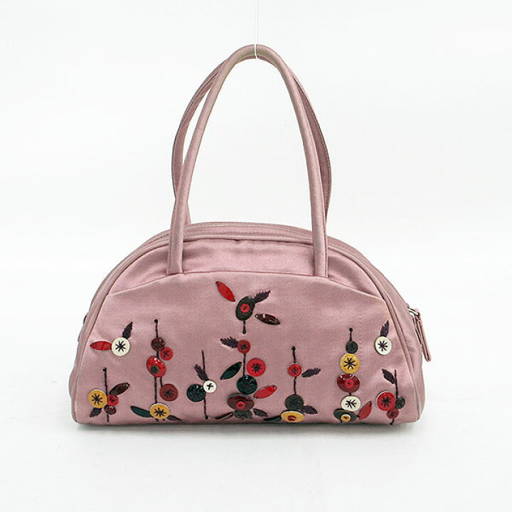 楽天市場】PRADA(プラダ) ミニバッグ ハンド B11063 ピンク系 サテン 