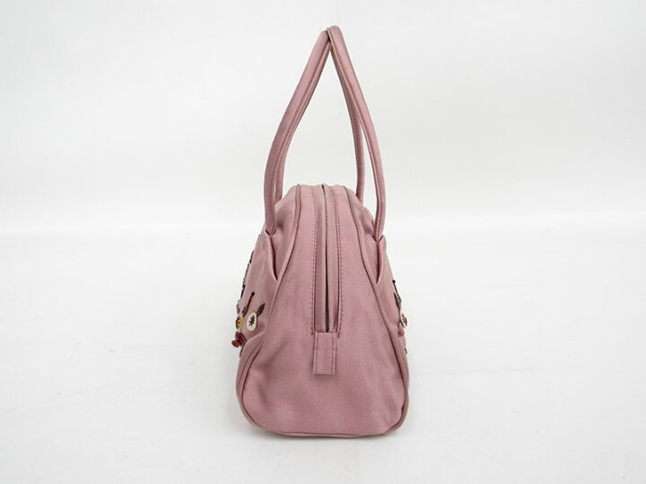 楽天市場】PRADA(プラダ) ミニバッグ ハンド B11063 ピンク系 サテン 