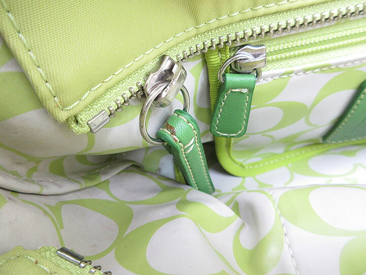 楽天市場】COACH(コーチ) トートバッグ 6268 黄緑 グリーン ナイロン 